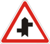 Знак 1.23.4 Примыкание второстепенной дороги