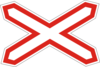 Знак 1.29 Однопутная железная дорога