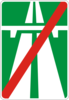 Знак 5.2 Конец автомагистрали